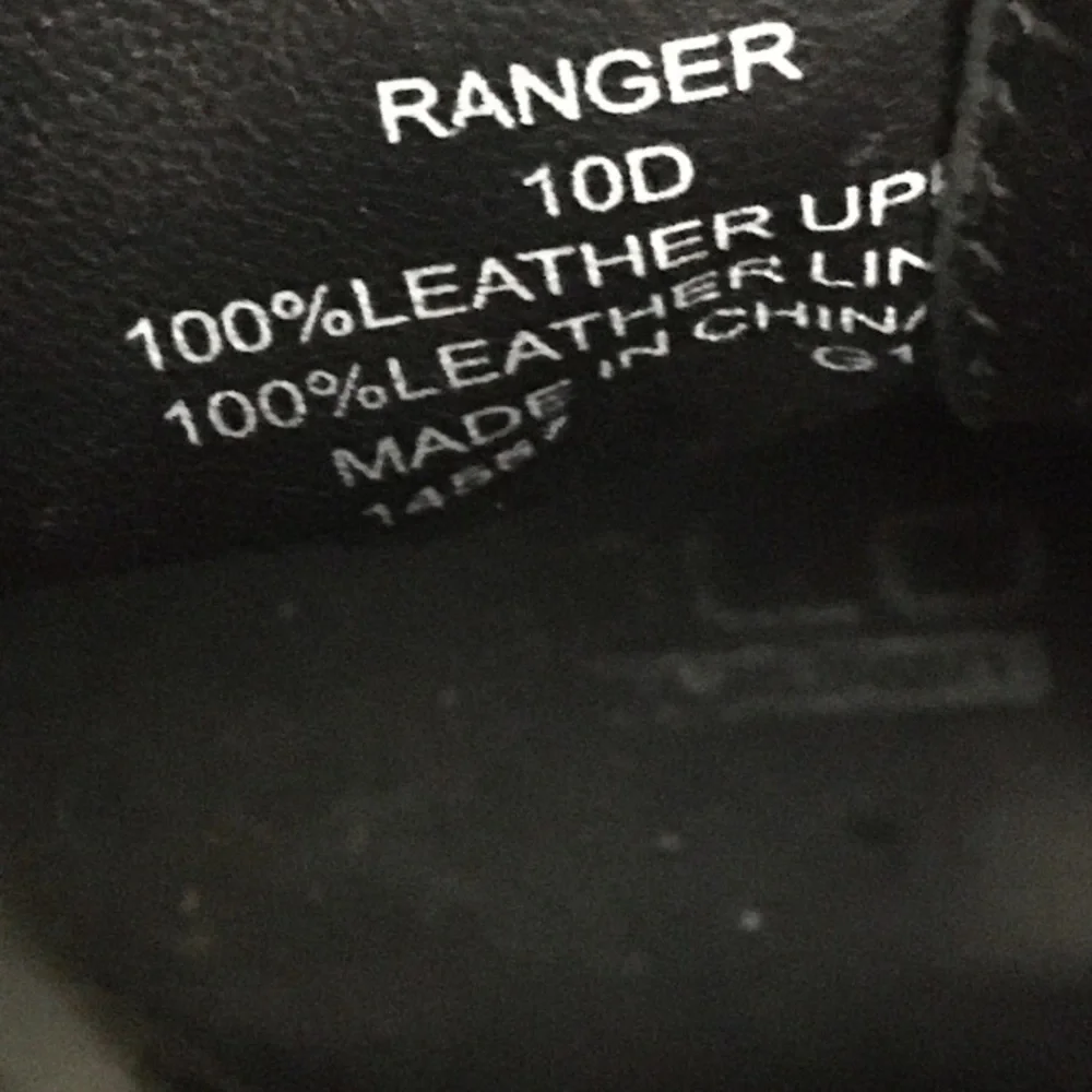 Men’s POLO RALPH LAUREN Size 10 D RANGER HI TECH ALPINE BLACK LEATHER BOOTS